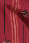Zivame Buzzers Knit Cotton Pyjama Set - Karanda Red — thumbnail 7